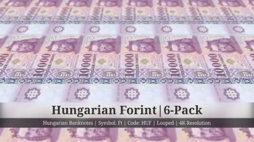 Videohive - Hungarian Forint | Hungary Currency - 6 Pack | 4K Resolution | Looped - 35315157