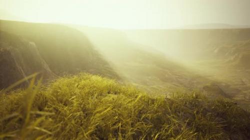 Videohive - Golden Rocks and Grass in Mountains - 35324599