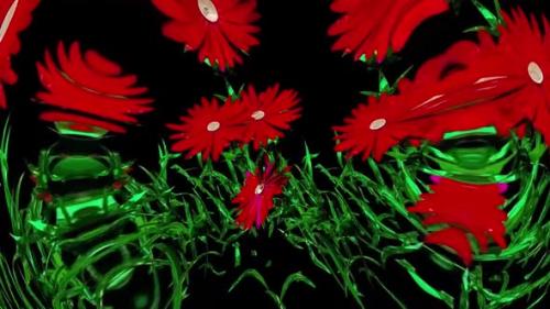 Videohive - Aster Botanical Flowers 3D Rendering - 35329120