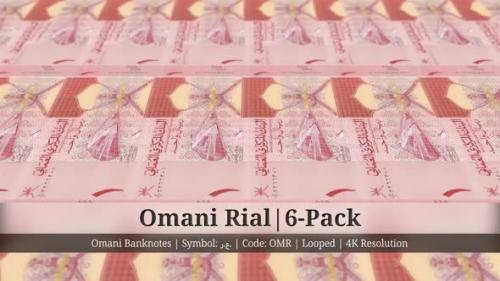 Videohive - Omani Rial | Oman Currency - 6 Pack | 4K Resolution | Looped - 35315151