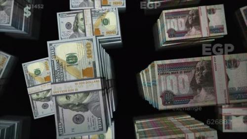 Videohive - US Dollar and Egypt Pound money exchange loop - 35334483
