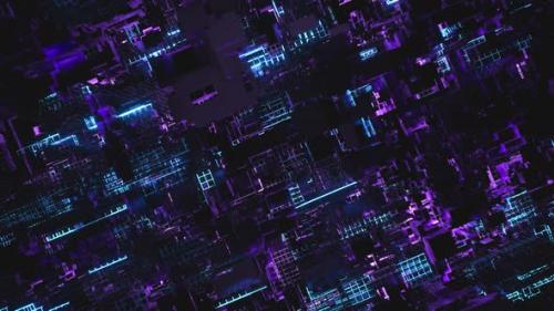Videohive - Abstract High Tech Futuristic Big Data Background - 35356499