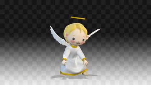Videohive - Angel Dancing A Funny Dance - 35358831