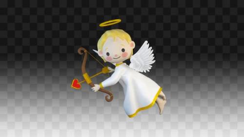Videohive - Angel Cupid With Bow - 35358834