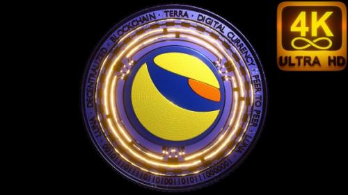Videohive - Terra Ust Powered By Luna Cryptocurrency Coin Stablecoin. Open Source Stablecoin Network. 3D 4K - 35329518