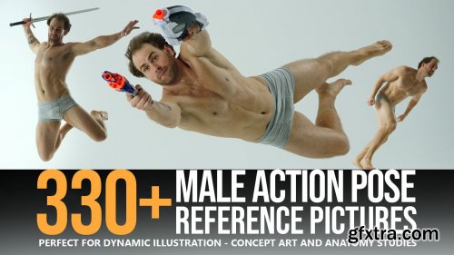 Artstation - Grafit Studio - 330+ Male Action Pose Reference Pictures