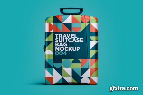 Travel Suitcase Bag Mockup 004