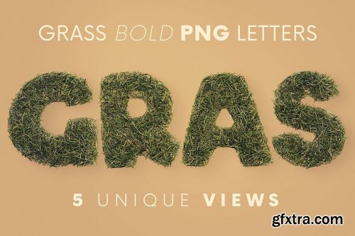 CreativeMarket - Grass Bold - 3D Lettering 6726207