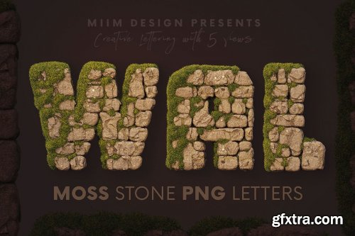 CreativeMarket - Stone Wall - 3D Lettering 6726302