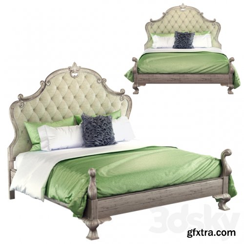 Campania Upholstered Panel Bed
