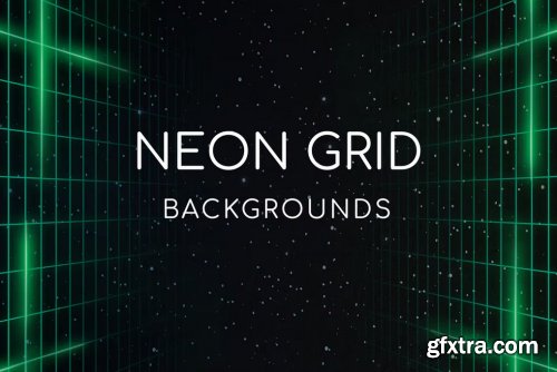 CreativeMarket - Neon Grid Backgrounds 6725042
