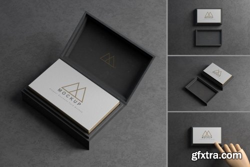 Business Card with Box Mockups