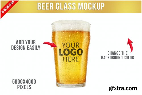 Beer Glass Mockup