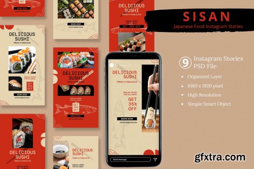 Sisan - Japanese Food Instagram Stories
