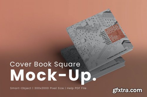 Cover Book Square Mock-Up
