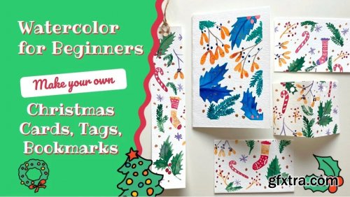 Watercolor Christmas - Make Your Own Tags, Cards, Bookmarks