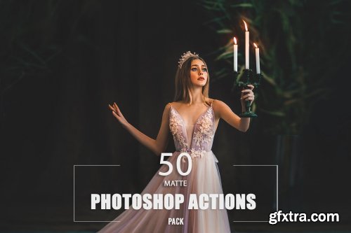 CreativeMarket - 50 Matte Photoshop Actions 6429884