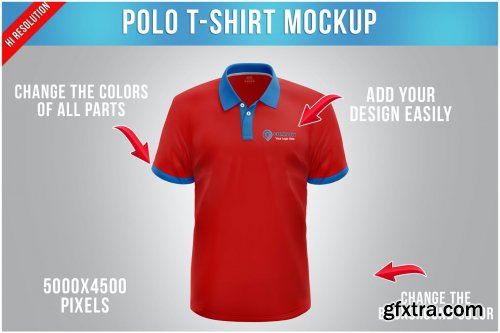 Polo T-shirt Mockup
