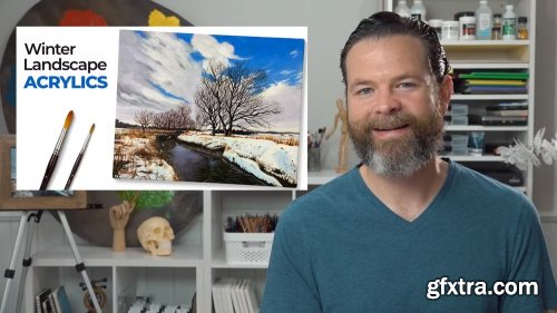 The Virtual Instructor - Winter Landscape with Acrylics