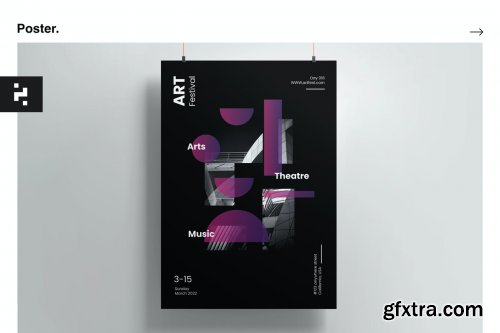 Art Fest Geometric Poster