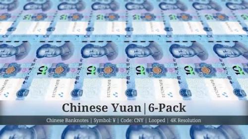 Videohive - Chinese Yuan | China Currency - 6 Pack | 4K Resolution | Looped - 35369243