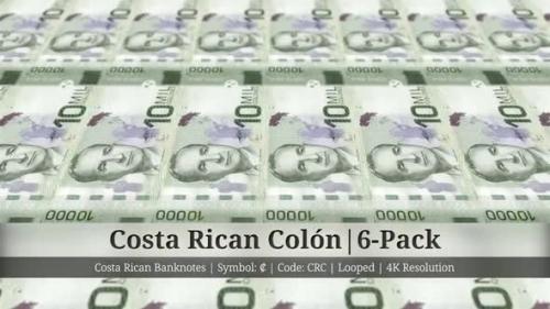 Videohive - Costa Rican Colón | Costa Rica Currency - 6 Pack | 4K Resolution | Looped - 35369246