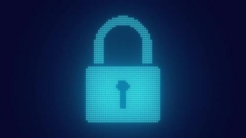 Videohive - Padlock data Security authentication - 35367176