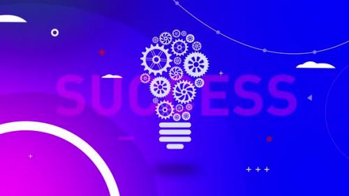Videohive - Mechanical Infographic Bulb Success - 35293205