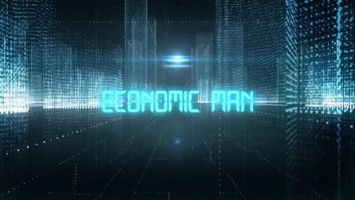 Videohive - Skyscrapers Digital City Economics Word Economic Man - 35311056