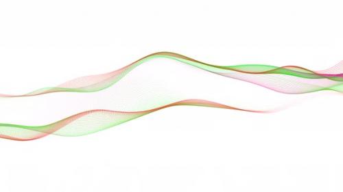 Videohive - Technology Digital Particle Wave Motion On White Background - 35370429