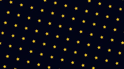 Videohive - Cute cartoon animation of the small stars moving upwards - 35289960