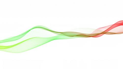 Videohive - Technology Digital Particle Wave Motion On White Background On White Background - 35291825