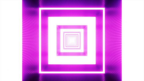 Videohive - Hypnotic Blinking Light Square VJ Tunnel - 35300042