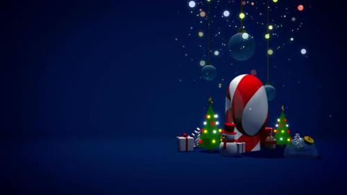 Videohive - Christmas Night Background - 35307526