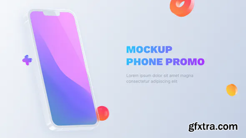 Videohive Glass Phone - App Promo Phone Mockup 35411448