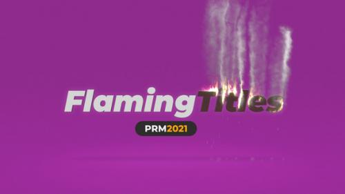 Videohive - Flaming Titles - 35151308