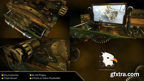 Videohive Steampunk Box Reveal Logo 30930755