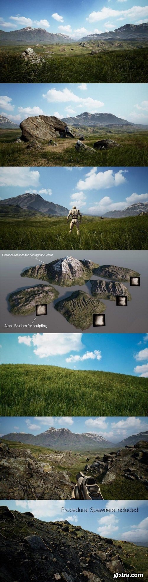 Unreal Engine – Brushify - Grasslands Pack