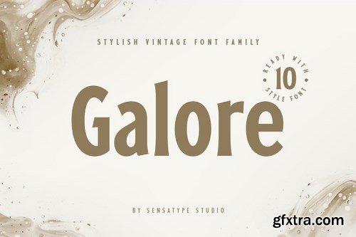Galore - Stylish Vintage Font Family