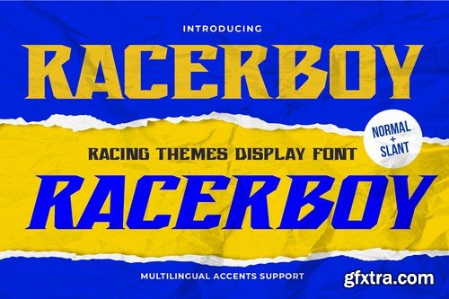 Recerboy - Racing Themes Display Font