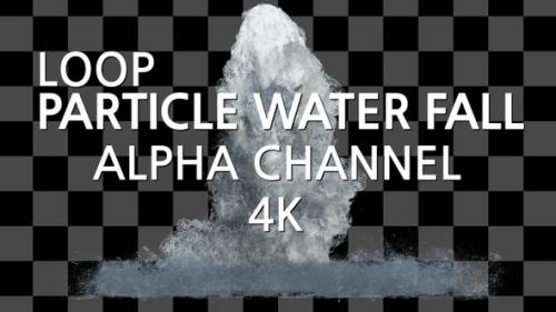 Videohive - Particle Waterfall Alpha Loop - 33715826