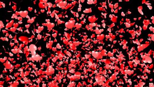 Videohive - Hearts Explosion On Alpha - 35464994