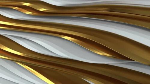 Videohive - White And Gold Lines - 35416233