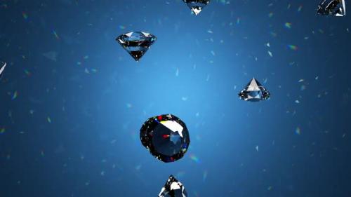 Videohive - A gemstone brilliant or diamond shimmers and shines with an emitting caustic effect. - 35416258