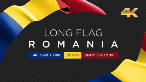 Videohive - Long Flag Romania - 35416639