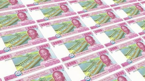 Videohive - Central African States Money / 2000 Central African States Franc 4K - 35452189