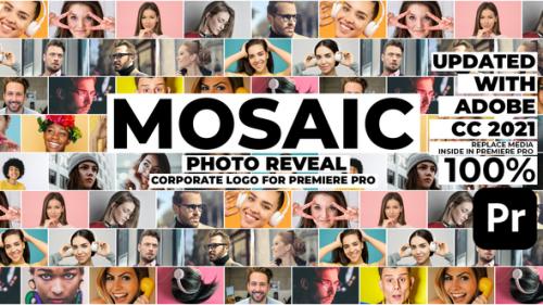 Videohive - Mosaic Photo Reveal | Corporate Logo for Premiere Pro - 35550127