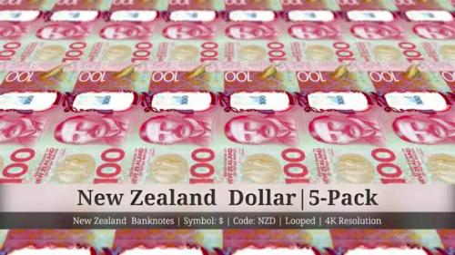 Videohive - New Zealand Dollar | New Zealand Currency - 5 Pack | 4K Resolution | Looped - 35541748