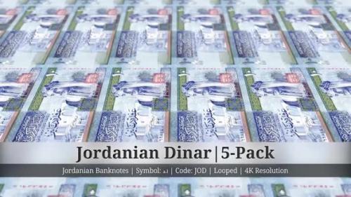 Videohive - Jordanian Dinar | Jordan Currency - 5 Pack | 4K Resolution | Looped - 35541751
