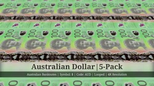 Videohive - Australian Dollar | Australia Currency - 5 Pack | 4K Resolution | Looped - 35541754